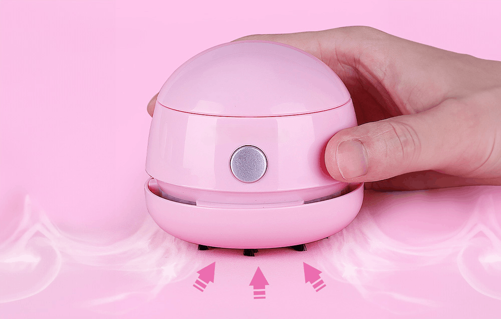 Mini aspirator de birou fără fir cu incarcare micro USB
