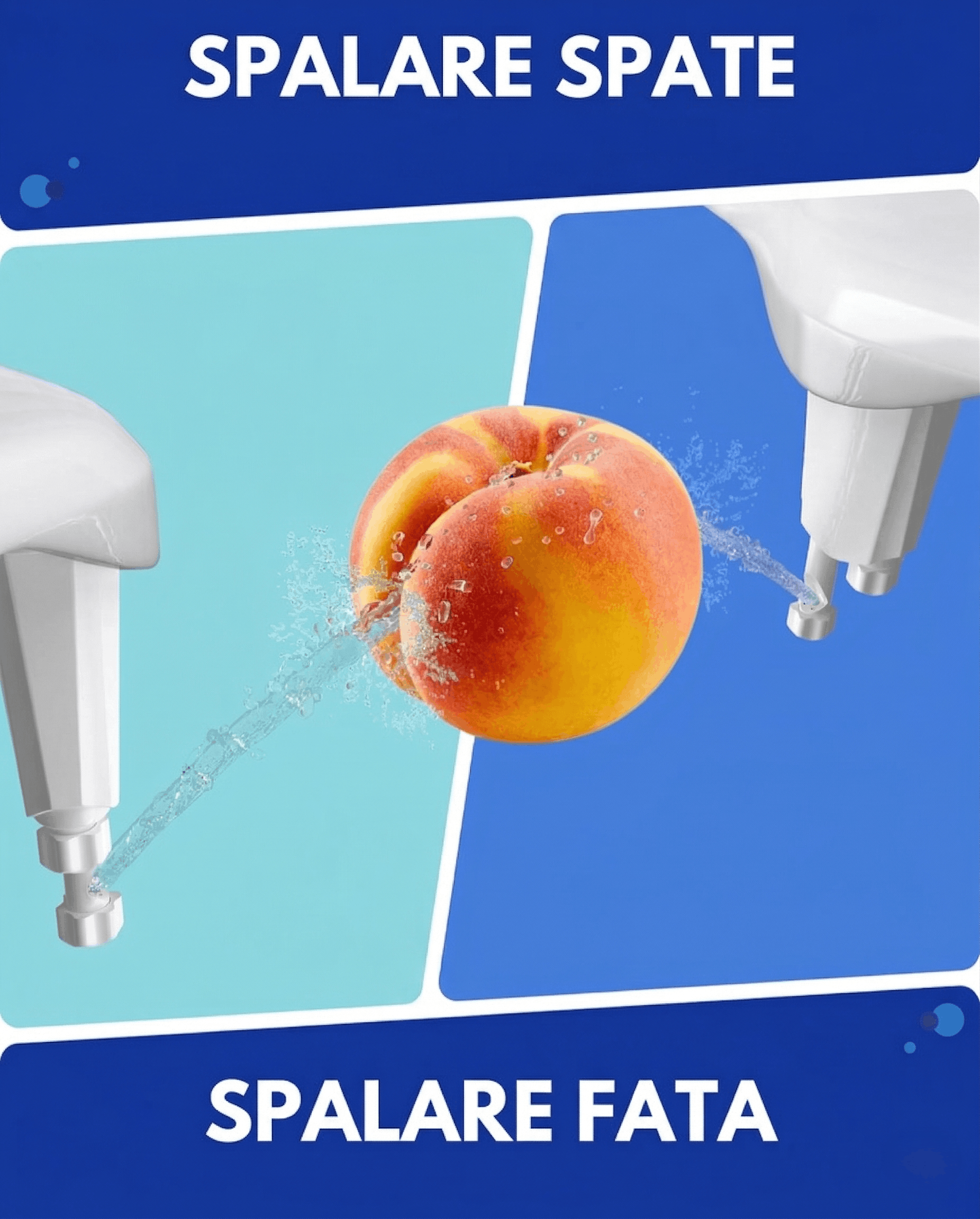 Bideu pentru Toaleta cu Atasament pentru Apa Calda si Rece Gadgetry, Auto Curatare, Control de Presiune, Pentru Igiena Personala, cu Spalare Automata