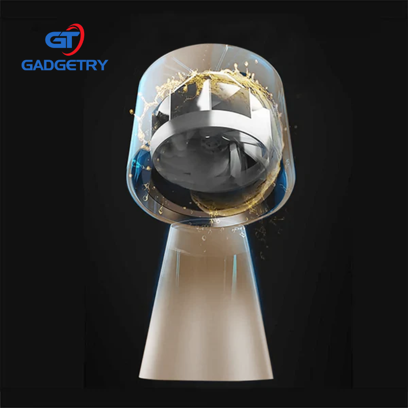 RESIGILAT: Hota Mini Portabila Gadgetry, Absorptie Puternica, Recirculare Aer, Filtru Carbon si Aluminiu