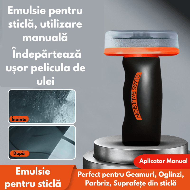 Emulsie pentru Geamuri, Îmbunătățește Claritatea Parbrizului , Îndepărtează pelicula uleioasă și urmele de murdărie