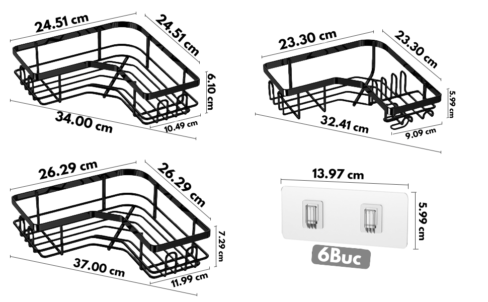 set 3 bucati raft supraetajat
