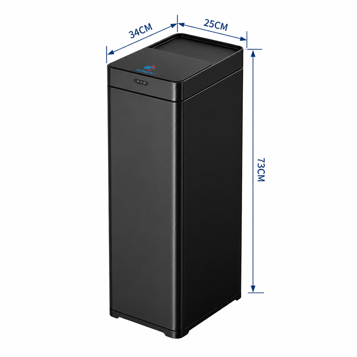 Cos de Gunoi cu Senzor Automat Gadgetry, Capacitate 50L, cu Capac Glisant Anti-Miros