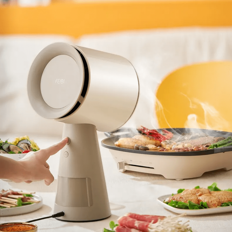 RESIGILAT: Hota Mini Portabila Gadgetry, Absorptie Puternica, Recirculare Aer, Filtru Carbon si Aluminiu