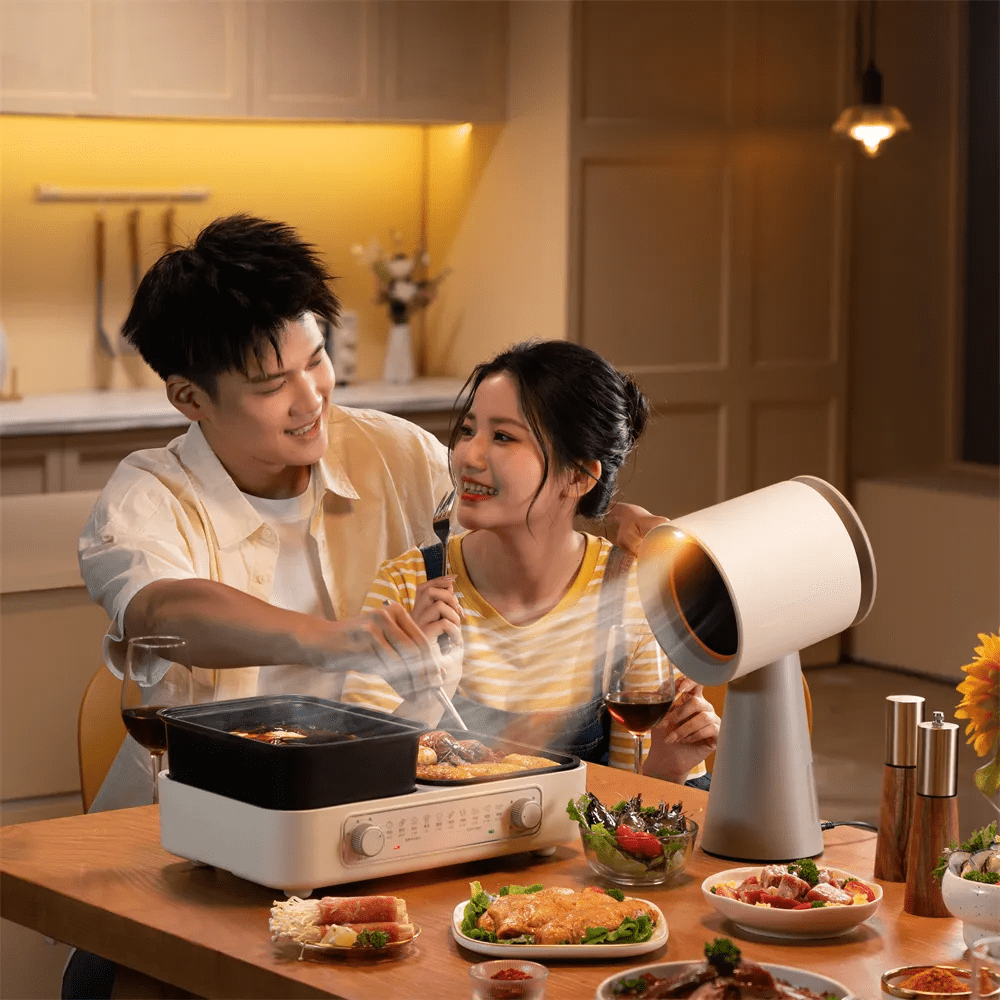 RESIGILAT: Hota Mini Portabila Gadgetry, Absorptie Puternica, Recirculare Aer, Filtru Carbon si Aluminiu