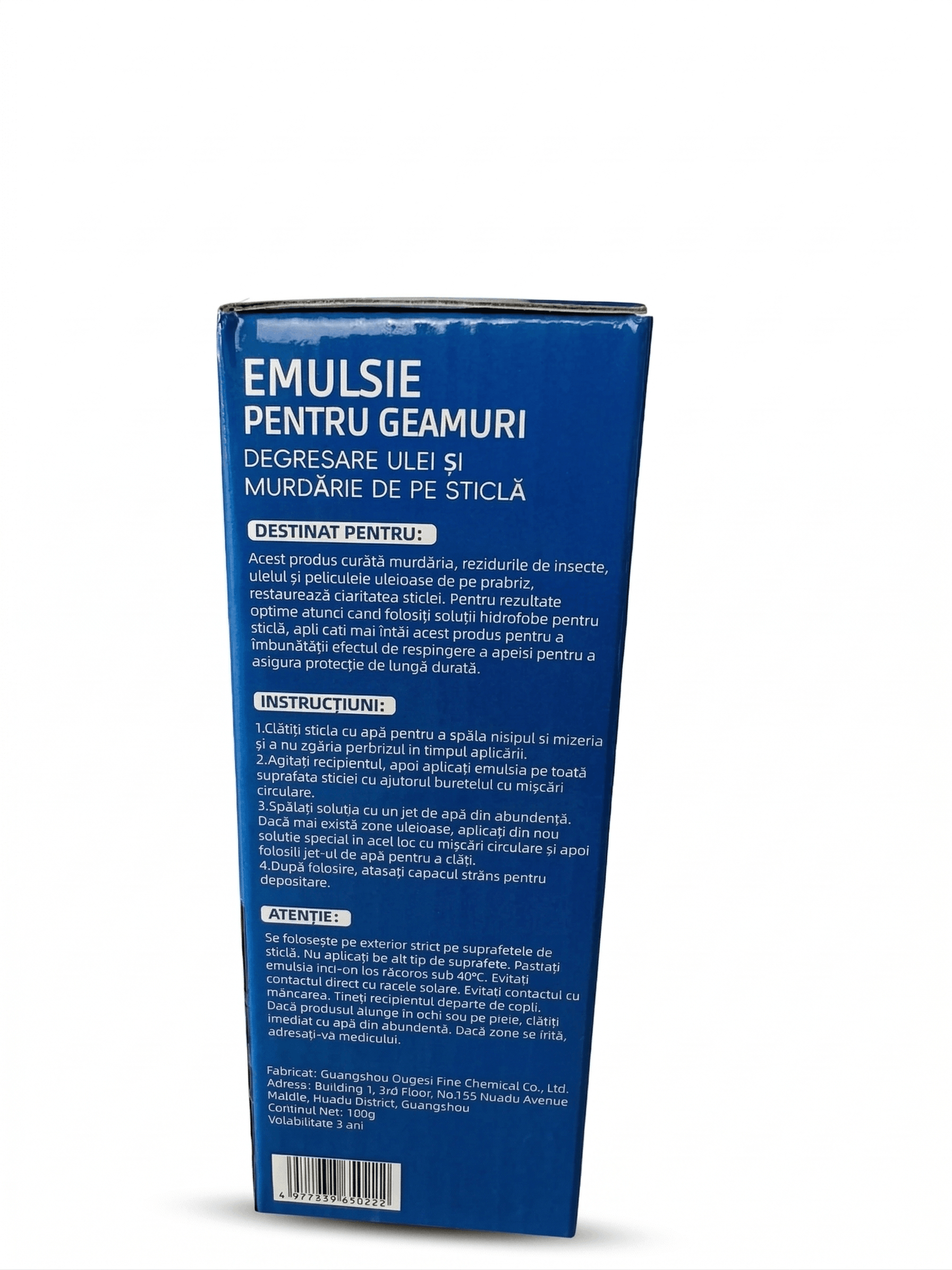 Solutie Curatare Geamuri, Indeparteaza Pelicula Uleioasa si Urmele de Murdarie