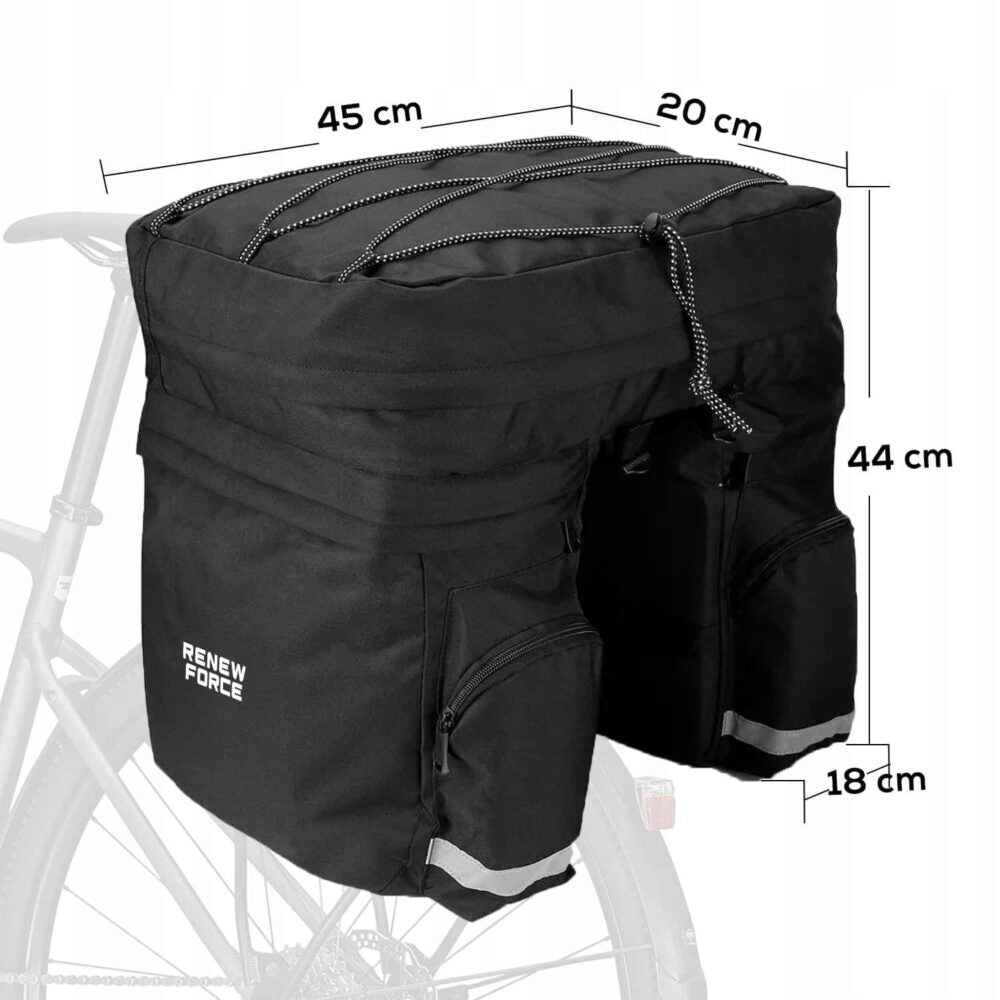 Geanta Dubla de transport pentru biciclete, impermeabila, capacitate 60l, dimensiuni: 44 x 44 x 20 cm