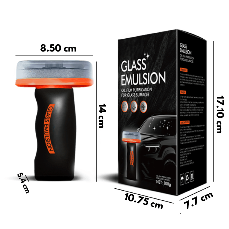 Emulsie pentru Geamuri, Îmbunătățește Claritatea Parbrizului , Îndepărtează pelicula uleioasă și urmele de murdărie