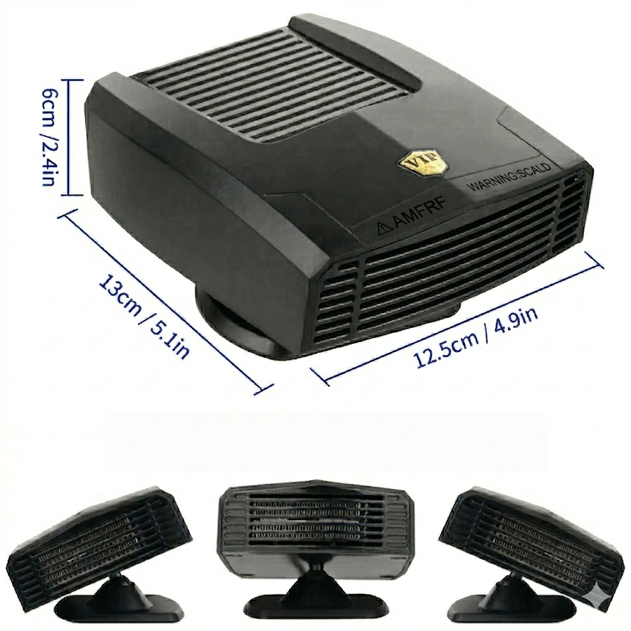 Aeroterma Auto 12v Gadgetry, Mod de Inalzire Habitaclu, Dezaburire Parbriz, Culoare Negru