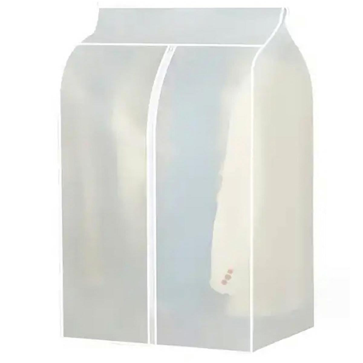 Organizator protectie haine, dimensiune 90 x 60 x 50 cm. culoare transparent, material textil