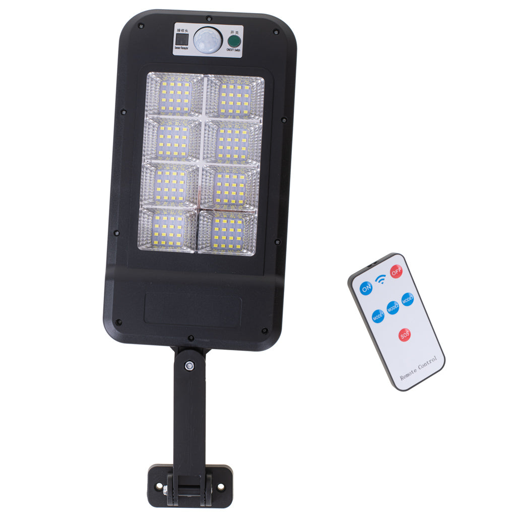 Lampa Stradala cu Panou Solar, Senzor de Miscare si Telecomanda, dimensiune 30 x 14 x 3 cm