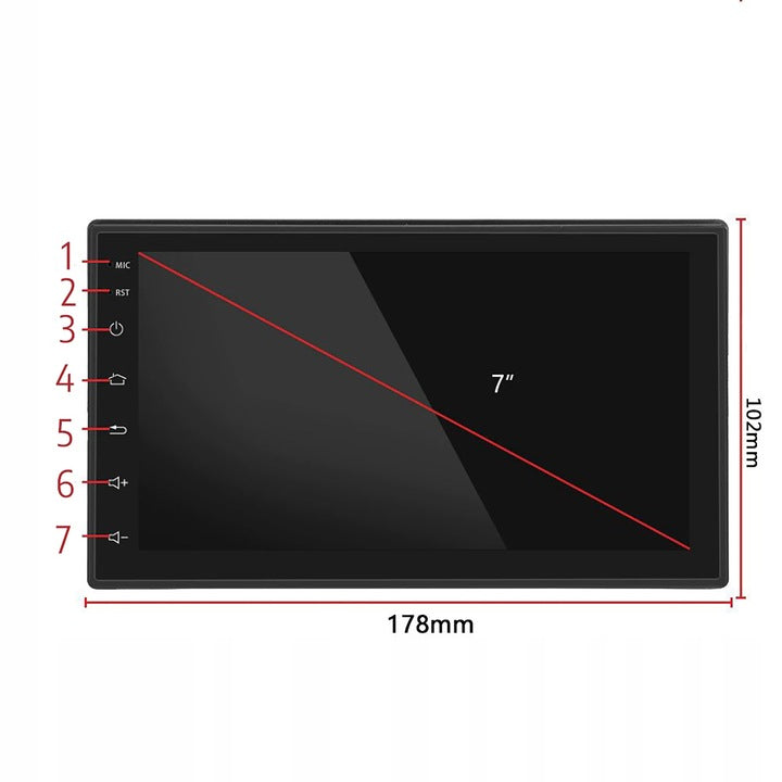 Player Video Auto cu ANDROID si GPS + Camera Marsarier INCLUSA, dimensiune 2DIN, TouchScreen de 7 inch, 4 x 45W, model WDS-40 cu Bluetooth, Handsfree, Radio, MP3, WMA, MP4, Telecomanda