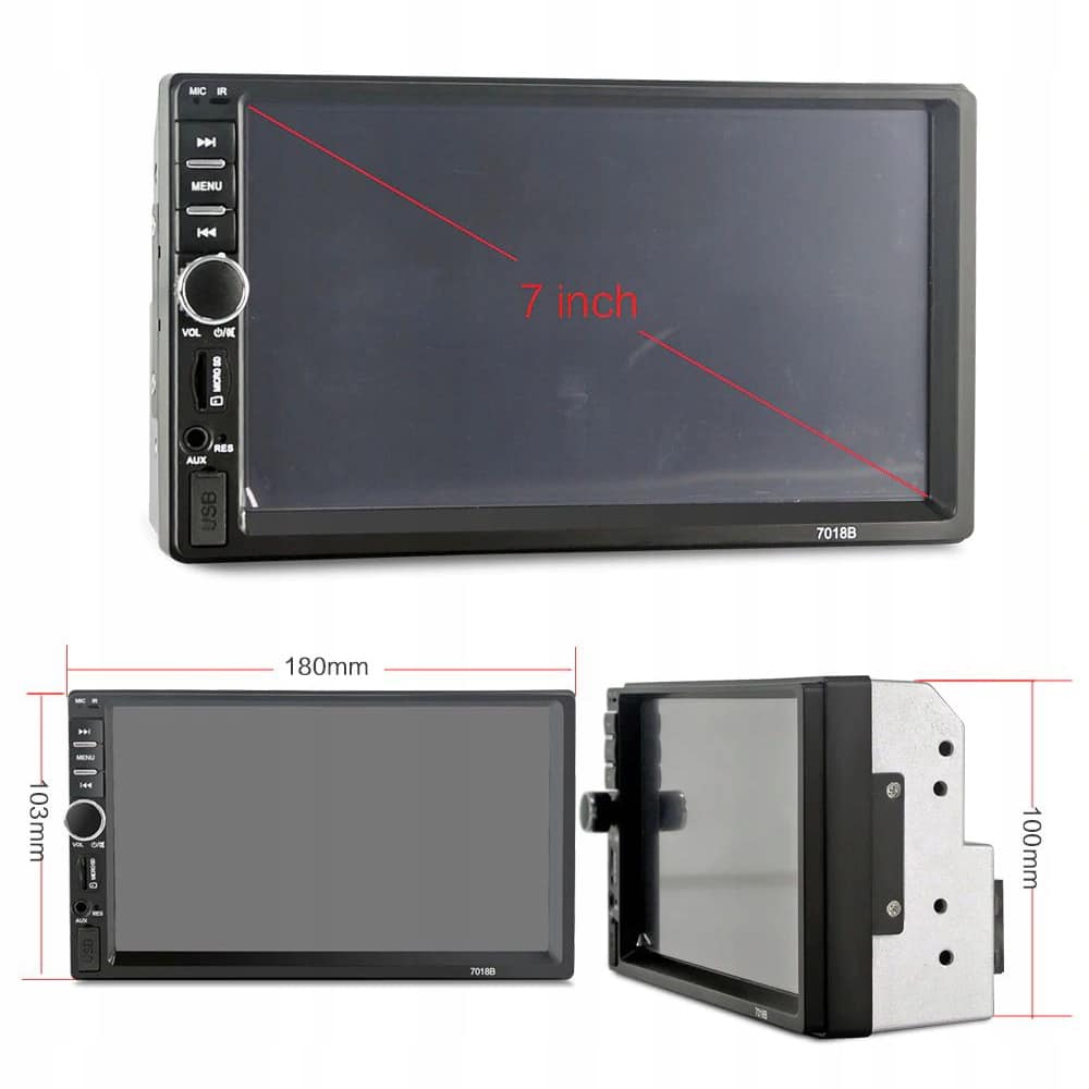 Player Video Auto dimensiune 2DIN, + Camera Marsarier INCLUSA, TouchScreen de 7 inch, 4 x 50W, model WDS-30 cu Bluetooth, Handsfree, Radio, MP3, WMA, MP4, AUX, Card, Telecomanda