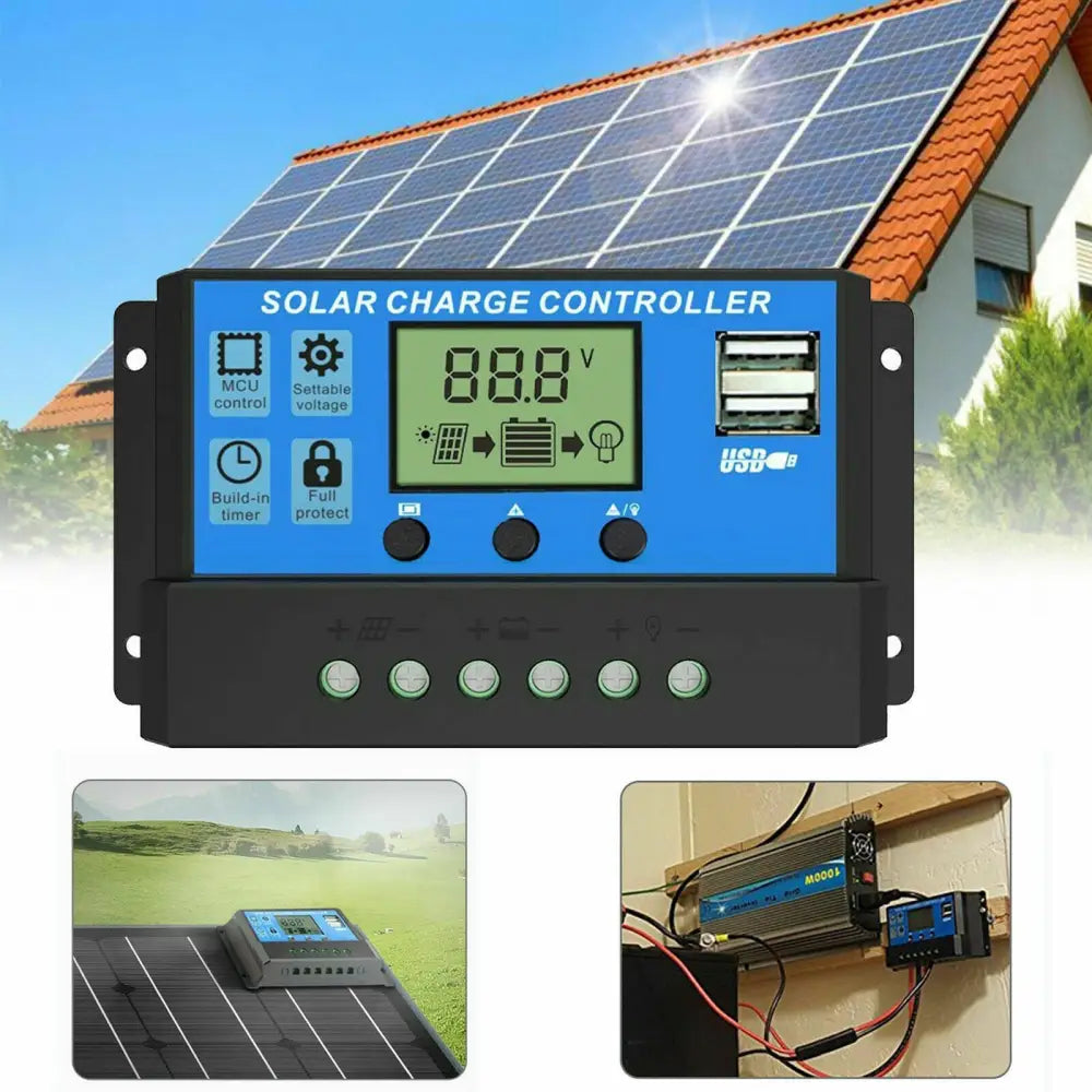 Controler/Regulator de incarcare panou solar 12 - 24V 30A
