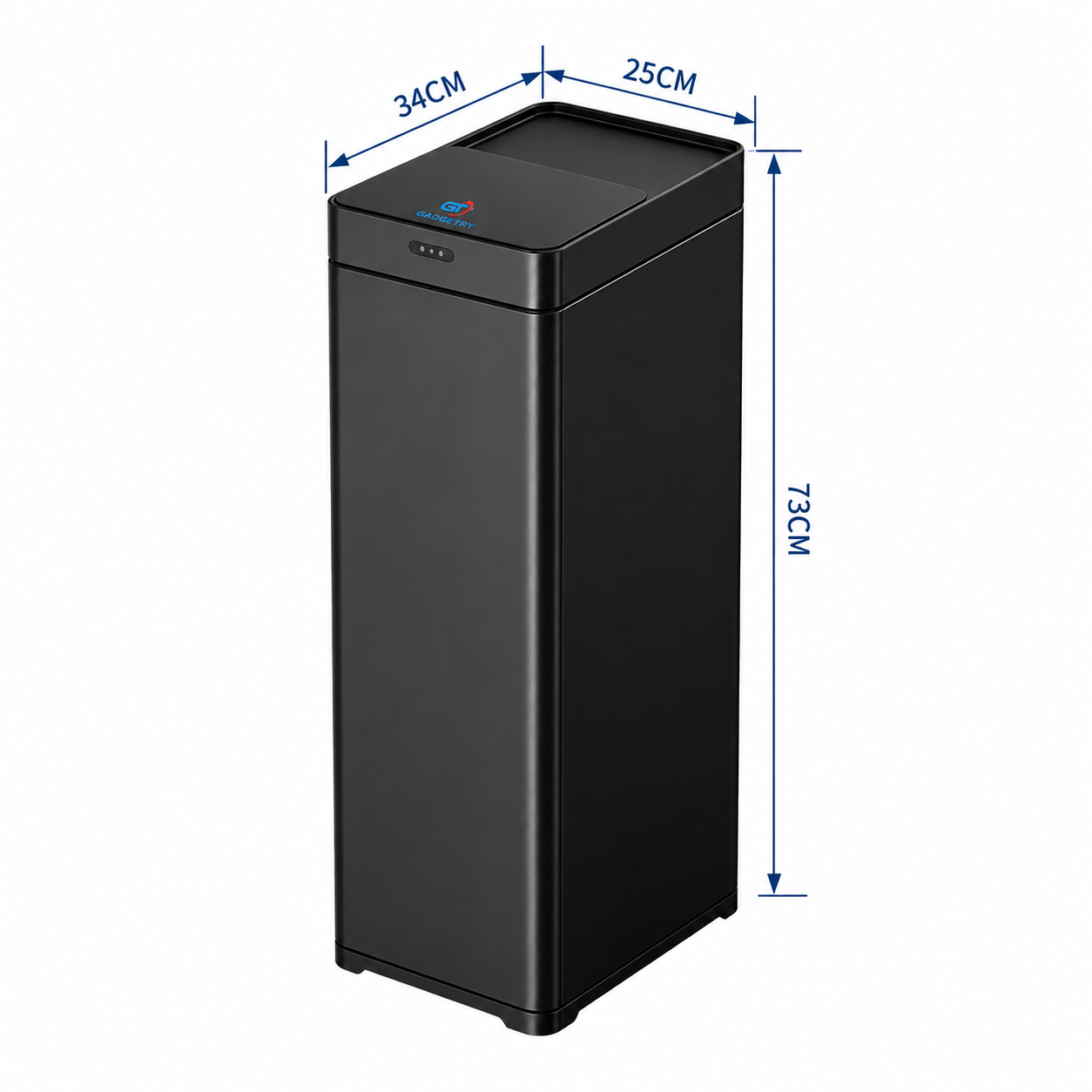 Cos de Gunoi cu Senzor Automat Gadgetry, Capacitate 50L, cu Capac Glisant Anti-Miros