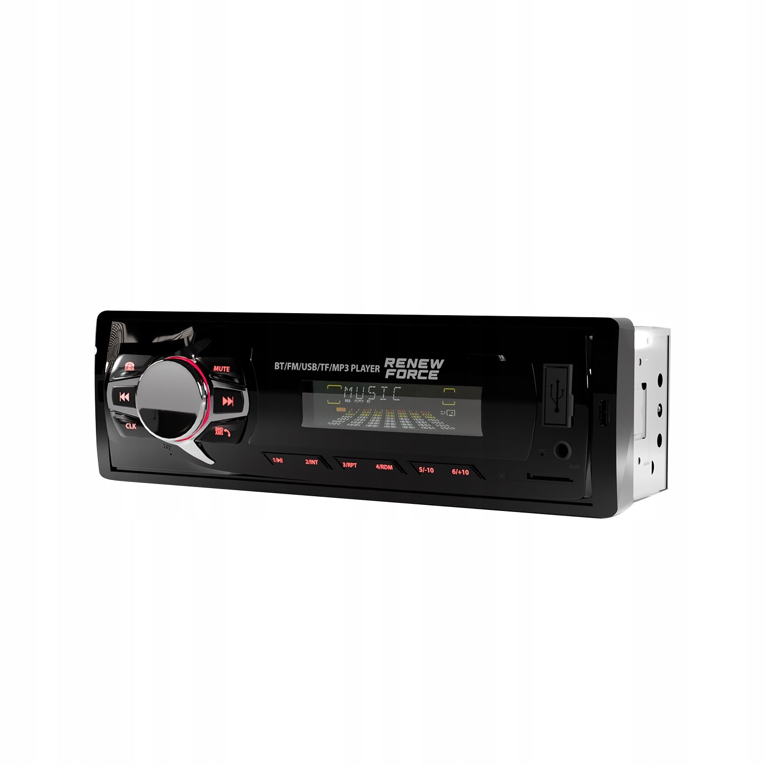 Player Auto dimensiune 1DIN, 4 x 50W, model 7011A, cu Radio, MP3, AUX, Card, Telecomanda