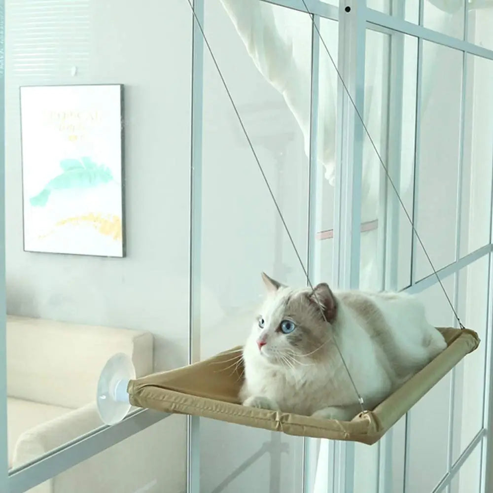 Hamac Elegant pentru pisica cu montaj pe geam 55 x 32 cm -