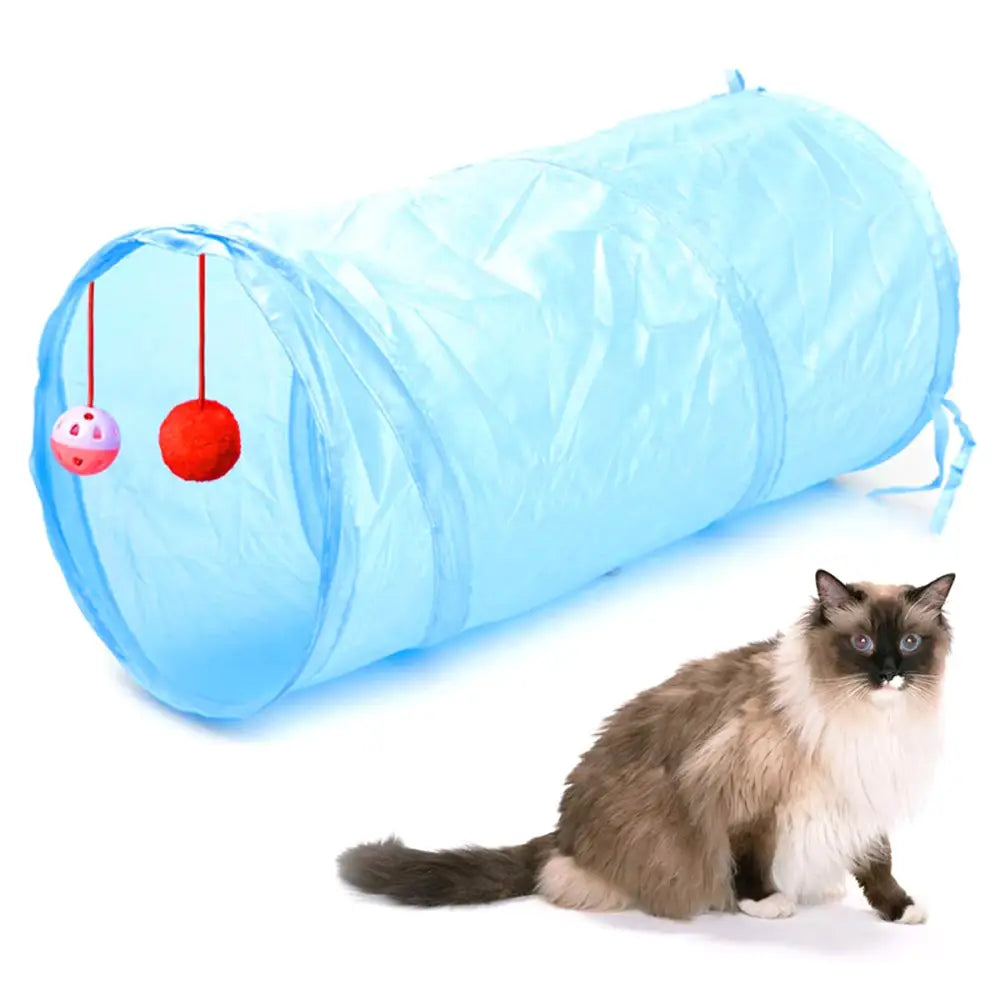 Jucarie pentru pisica de tip Tunel lungime 50 cm culoare
