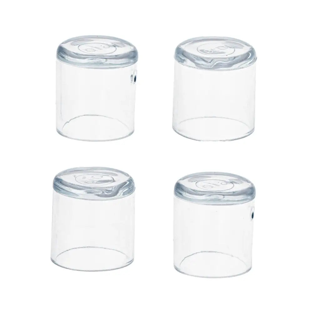 Set 4 buc. protectii anti-zgarieturi picioare scaun, diametru 19mm, culoare transparent