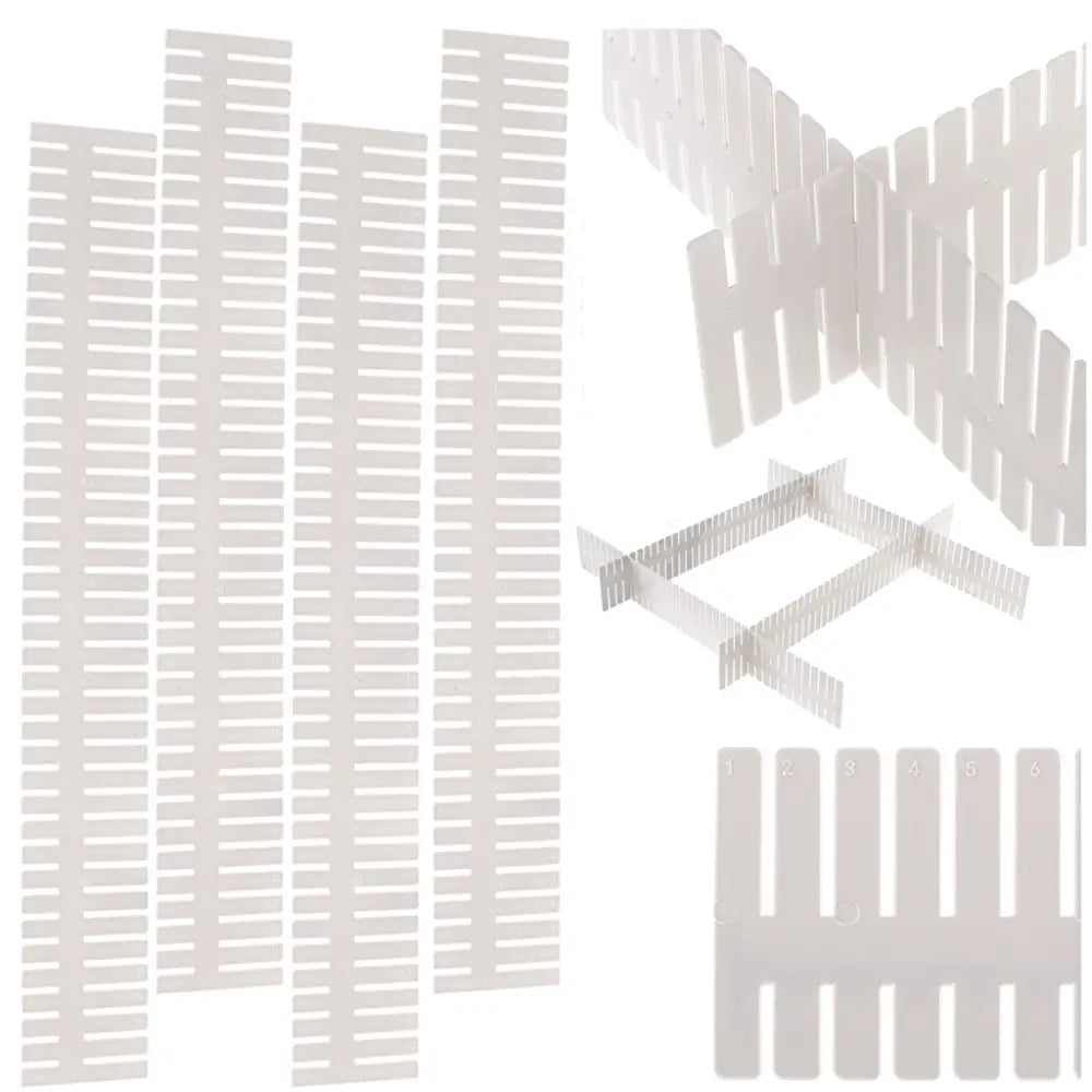 Set 4 buc. Separator Organizator pentru sertare, dimensiuni 47 x 7 cm