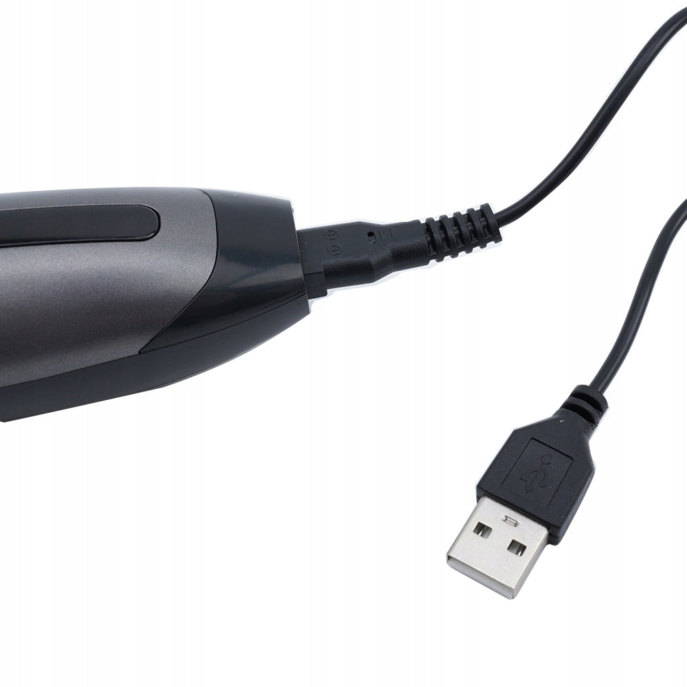 Aparat de tuns profesional pentru cani cu acumulator, lama titan + ceramica, incarcare USB, culoare Neagra, model AVX-WT-BLACK-T10